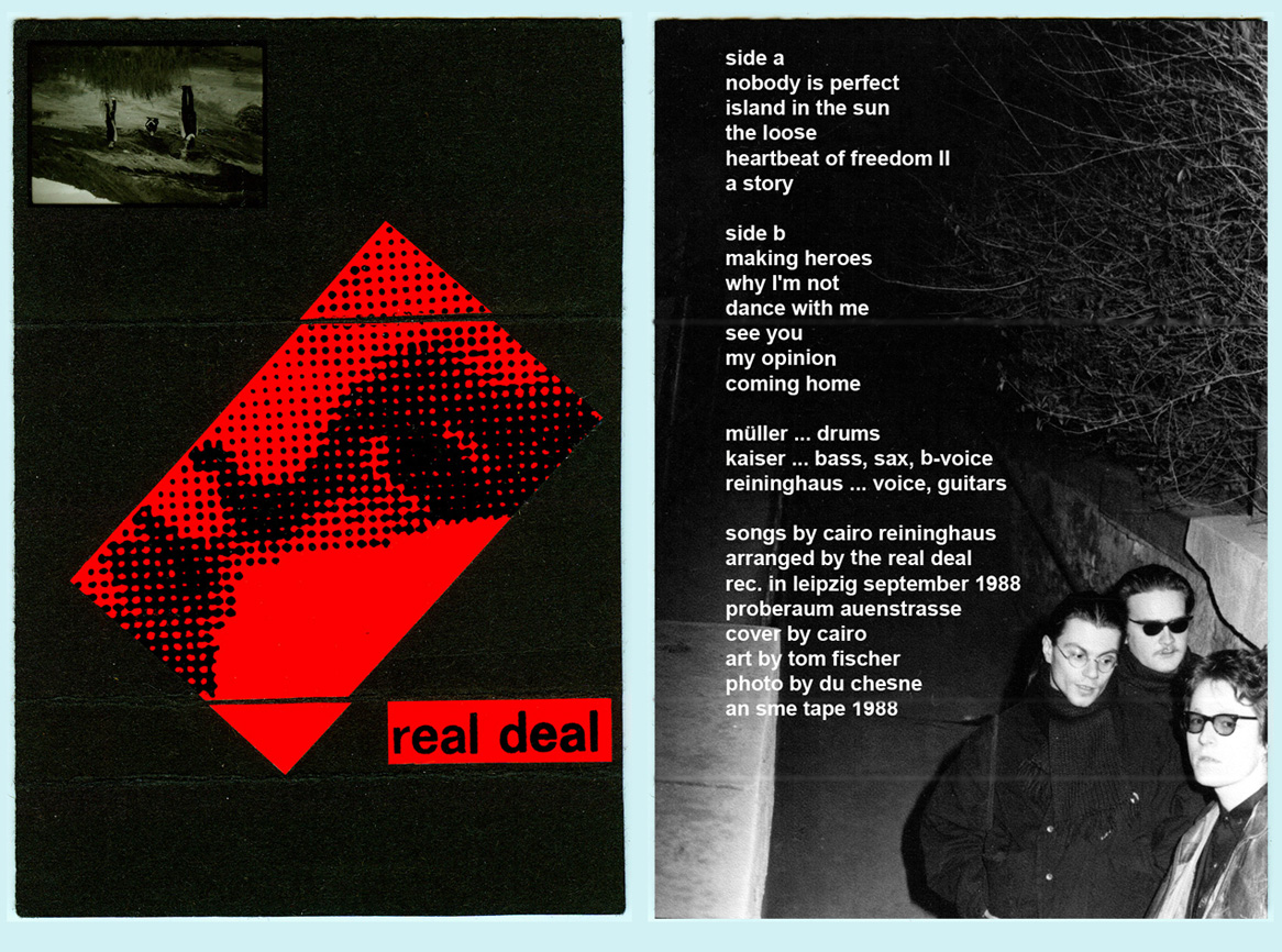 Das Cover zum Tape "Nobody Is Perfect" der Leipziger Band The Real Deal (1988)